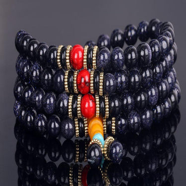 108 Blue Gravel Mala